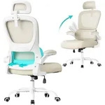 SONGMICS B&uuml;rostuhl, Schreibtischstuhl, ergonomischer Netzstuhl, mit...
