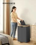 SONGMICS W&auml;schekorb 2 F&auml;cher, W&auml;schesammler,W&auml;schesortierer mit