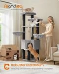 Feandrea Kratzbaum gro&szlig;, mehrst&ouml;ckiger Katzenbaum, XXL, 55 x 55 x 186,7 cm,...