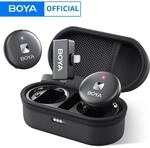 BOYA Omic Wireless Lavalier Revers Mini Mikrofon Kondensatormikrofon f&uuml;r iPhone iPad
