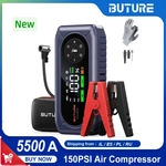 BUTURE 5500A Power Bank BC02 Auto Starthilfe Tragbare 150PSI Luftpumpe Auto...