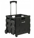 Universalkorb auf Rollen aus Kunststoff schwarz 65L