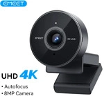 Webcam 4K Webkamera 1080P 60fps mit Mikrofon Mini-USB-Kamera f&uuml;r