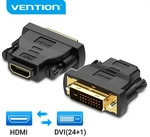 Vention DVI zu HDMI Adapter Bidirektionaler DVI D 24+1 Stecker auf HDMI Buchse