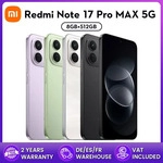 Globale Version Redmi Note 17 Pro Max 5G Smartphone 5G 6,83" AMOLED-Display 100W