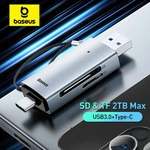 Baseus Kartenleser USB C & USB3.0 zu SD Micro SD TF Speicherkartenger&auml;t 104...