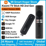 Xiaomi TV Stick HD 2. Generation, Google TV Tragbarer Streaming-Mediaplayer,