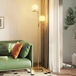 HOMCOM LED Stehlampe, Wohnzimmer Dimmbar Stehleuchte mit 3 Farbtemperaturen,