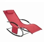 SoBuy OGS28 Sonnenliege Gartenliege schaukel mit Tasche und atmungsaktiv und...