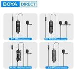 BOYA BY-M1/M1 PRO/M1DM 3,5 mm TRRS Lavalier-Ansteckmikrofon f&uuml;r iPhone Android PC