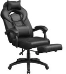 SONGMICS Gaming-Stuhl, B&uuml;rostuhl, h&ouml;henverstellbar, Home-Office
