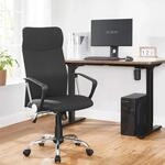 SONGMICS B&uuml;rostuhl, ergonomischer Schreibtischstuhl, Drehstuhl, gepolsterter...