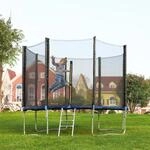 SONGMICS Sicherheitsnetz f&uuml;r Trampolin, Ersatznetz &Oslash;366cm f&uuml;r 8 Stangen,...