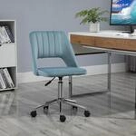 Vinsetto Homeoffice Stuhl Schreibtischstuhl mit Samtoptik h&ouml;henverstellbar...