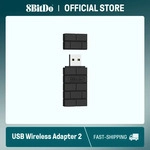 8BitDo USB Wireless Bluetooth Adapter 2 f&uuml;r PC Mac Raspberry Pi Switch1, 2 Steam