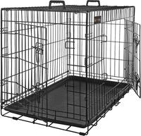 FEANDREA Tiertransportbox, Hundebox 2 T&uuml;ren, 122 x 74,5 x 80,5 cm
