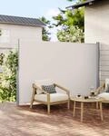 SONGMICS Seitenmarkise, ausziehbar, 180 x 400 cm (H x L), Sichtschutz,...