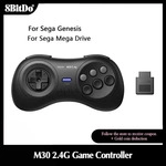 8BitDo M30 2,4G Wireless Gamepad f&uuml;r die Original Sega Genesis und Sega Mega Drive -