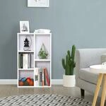 VASAGLEB&uuml;cherregal Standregal mit 5 F&auml;chern, 24 x 50 x 80 cm