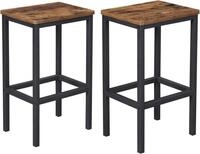VASAGLE Barhocker Barst&uuml;hle (Set, 2 St., 2er), bis 120kg belastbar