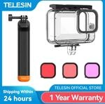 TELESIN 60M Wasserdichte Fall F&uuml;r GoPro Hero 13 12 11 10 9 Unterwasser Tauchen