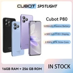 Cubot Global Version Android Smartphone P80, Android 13 Telefon, 8 GB RAM, 256 GB/512
