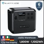 Bluetti AC180 EU Stecker 1800W 1152Wh Solar Generator Tragbare Kraftwerk 36Ah LiFePO4