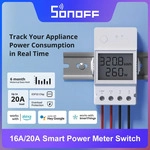 Sonoff pow elite leistungs messer 16a/20a smart switch esp32 chip lcd bildschirm