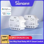 SONOFF DUALR3 Lite Dual-Relaismodul DIY MINI Smart WiFi-Schalter 1-5PCS