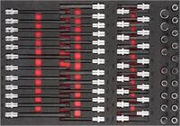 VIGOR Schraubendrehereinsatz Satz V6809 62-teilig 5 &ndash; 19 &middot; T20 &ndash; T70