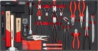 VIGOR Zangen Hammer Mei&szlig;el Satz f&uuml;r Series XL V5638N 29-teilig