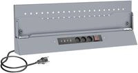 VIGOR Lochwandplatte mit Netzversorgung 861 mm V6000-015SP L x B: 861 mm x 301mm