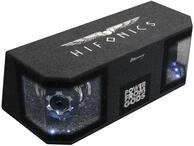 HIFONICS Dual Bass Woofer Bandpass Geh&auml;use Subwoofer Bassbox 20cm MR-8DUAL