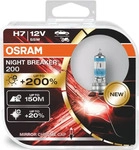 Osram 64210NB200-HCB, Osram H7 Night Breaker 200 Halogen Gl&uuml;hbirnen 200% mehr