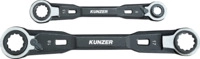 Kunzer Ratschen-Ringschl&uuml;sselsatz, 4-1 (2-teilig) 7RRS02