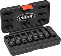 VIGOR Schlagschrauber Schraubendrehereinsatz Satz V7019 1/2" Innen Sechskant