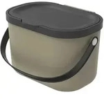 Rotho M&uuml;llsystem Albula , braun , Kunststoff , Ma&szlig;e (cm): B: 22,2 H: 17,2 T: 15.0