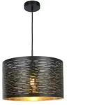 Globo Lighting Pendelleuchte , schwarz , Ma&szlig;e (cm): B: 38 H: 120 T: 38.0