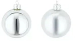 Weihnachtskugel 6er Set , silber , Glas,Aluminium &Oslash;: 8