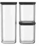 Mepal Vorratsdosenset Modula , transparent/klar , Kunststoff