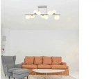 Globo Lighting Deckenleuchte Riha , silber , Ma&szlig;e (cm): B: 87 H: 37 T: 28.0