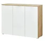 uno Schuhschrank Bent , wei&szlig; , Ma&szlig;e (cm): B: 134 H: 105 T: 40.0