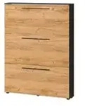 uno Schuhschrank Zena , holzfarben , Ma&szlig;e (cm): B: 100 H: 129 T: 19.0