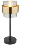 Globo Lighting Tischleuchte , schwarz , Ma&szlig;e (cm): H: 47 &Oslash;: 18