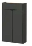 uno Mehrzweckschrank Alfa , grau , Ma&szlig;e (cm): B: 56 H: 97 T: 22.0