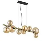 Globo Lighting Pendelleuchte Riha , schwarz , Ma&szlig;e (cm): B: 86,6 H: 120 T: 36.0