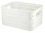 Rotho Aufbewahrungsbox COUNTRY , wei&szlig; , Kunststoff , Ma&szlig;e (cm): B: 13,7 H: 9,8