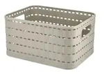 Rotho Aufbewahrungsbox COUNTRY , beige , Kunststoff , Ma&szlig;e (cm): B: 13,7 H: 9,8