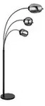 Globo Lighting Stehleuchte , schwarz , Ma&szlig;e (cm): B: 60 H: 175