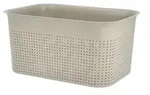 Rotho Aufbewahrungsbox BRISEN , beige , Polypropylen , Ma&szlig;e (cm): B: 26 H: 13 T: